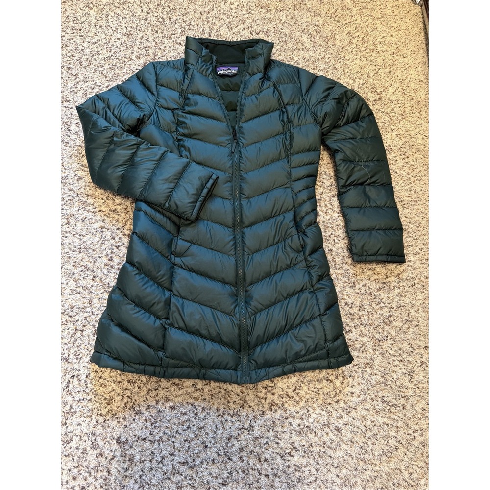 Patagonia Jacket Womens Sz M Quilted Nano Puff Down Insulated Green Lightweight